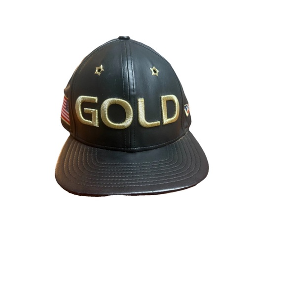 New Era USA Gold Olympics 9FIFTY Leather Hat “To The Victor Goes The Gold” - Picture 11 of 11